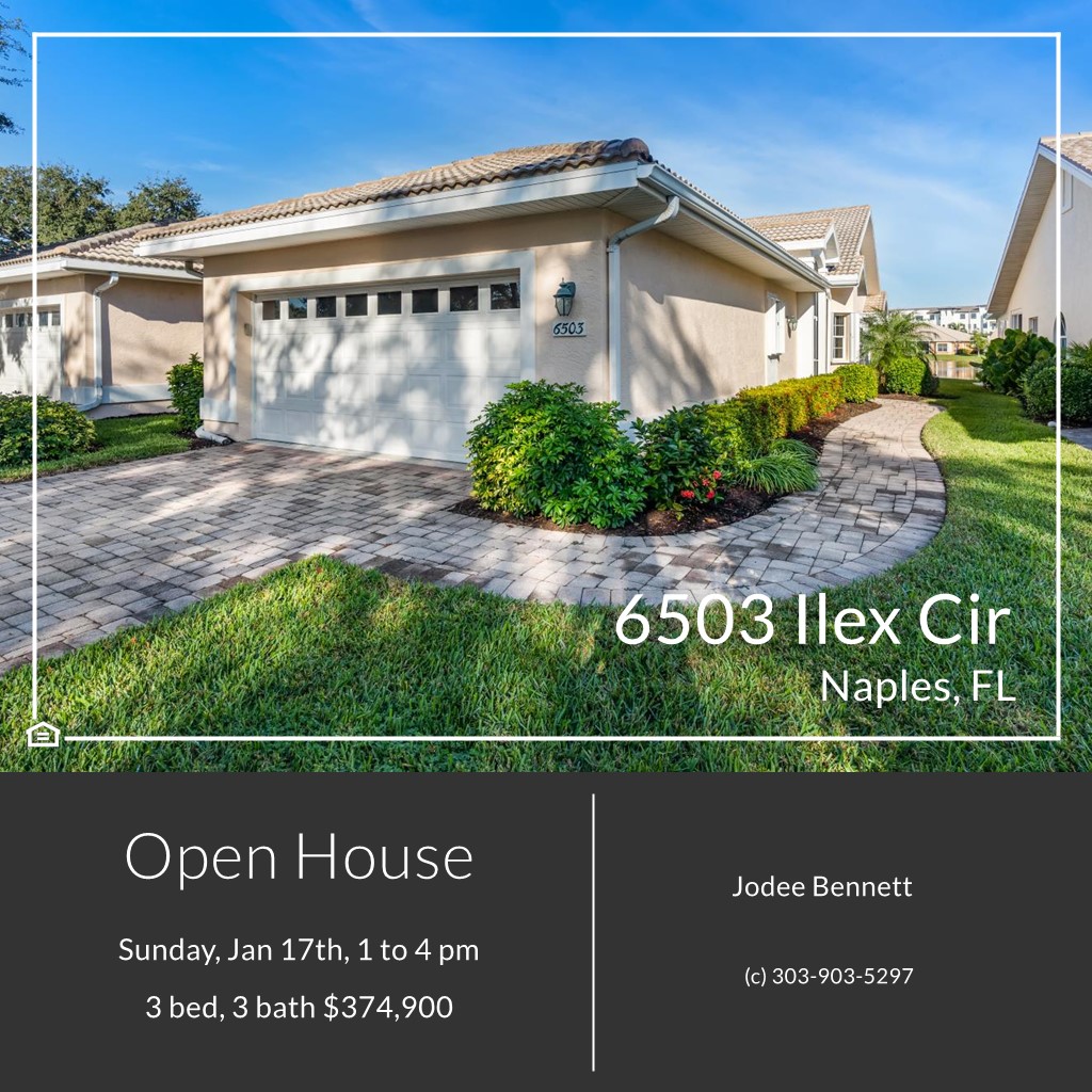 Open House in Walden Oaks! Jodee REALTOR®, Naples, FL